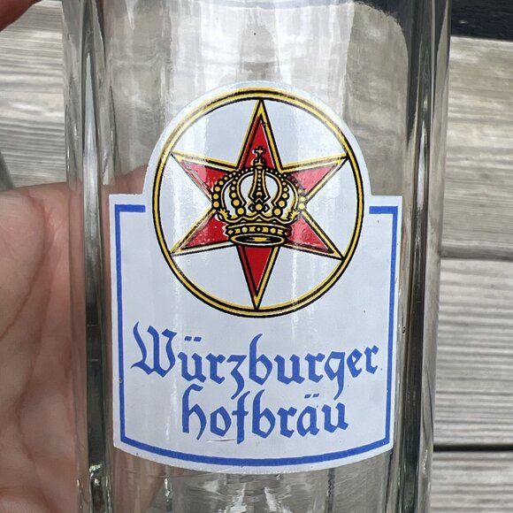 2 VTG Wurzburger Hofbrau Bavarian Pilsner Beer Glass Stein Mug - Picture 13 of 13